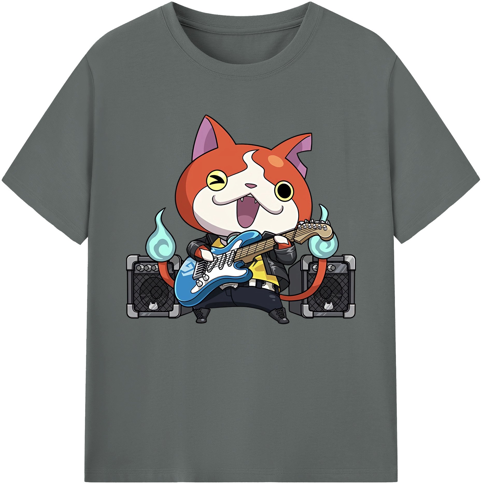 妖怪ウォッチ Yo-kai Watch 綿100％ メンズ半袖Tシャツ｜肌触りやわらか＆通気性
